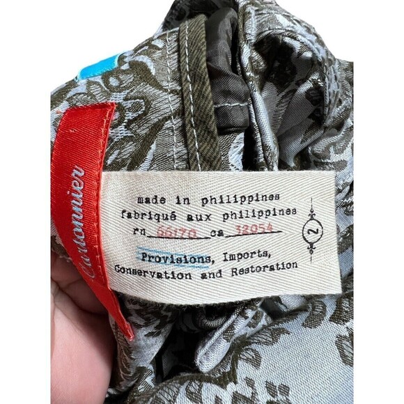 NWT Anthropologie Cartonnier Pants Charlie Ankle Siz 2 Brocade Jacquard Trousers - Picture 9 of 12